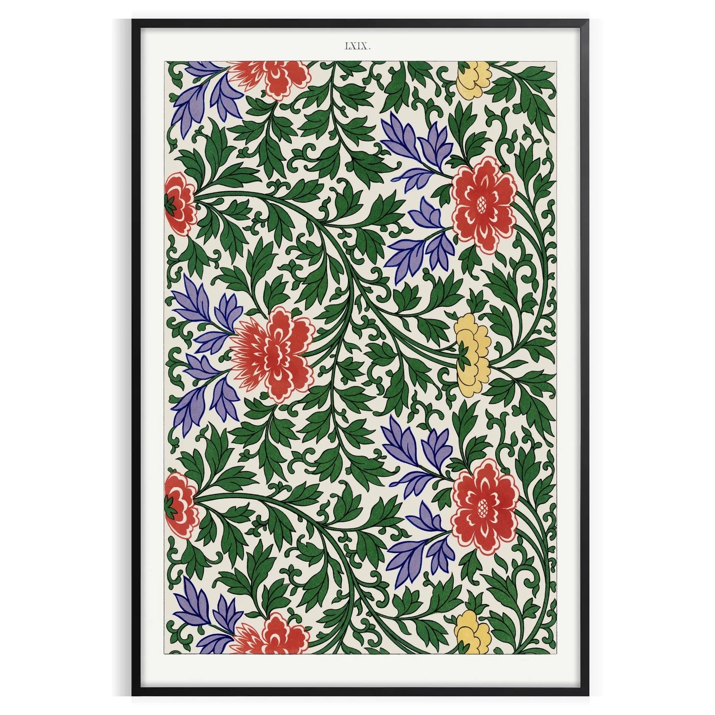 space vibrant plant art poster rich lush greens warm oranges stunning wall piece perfect gift nature lovers enthusiasts room artwork available sizes A4 cm A0