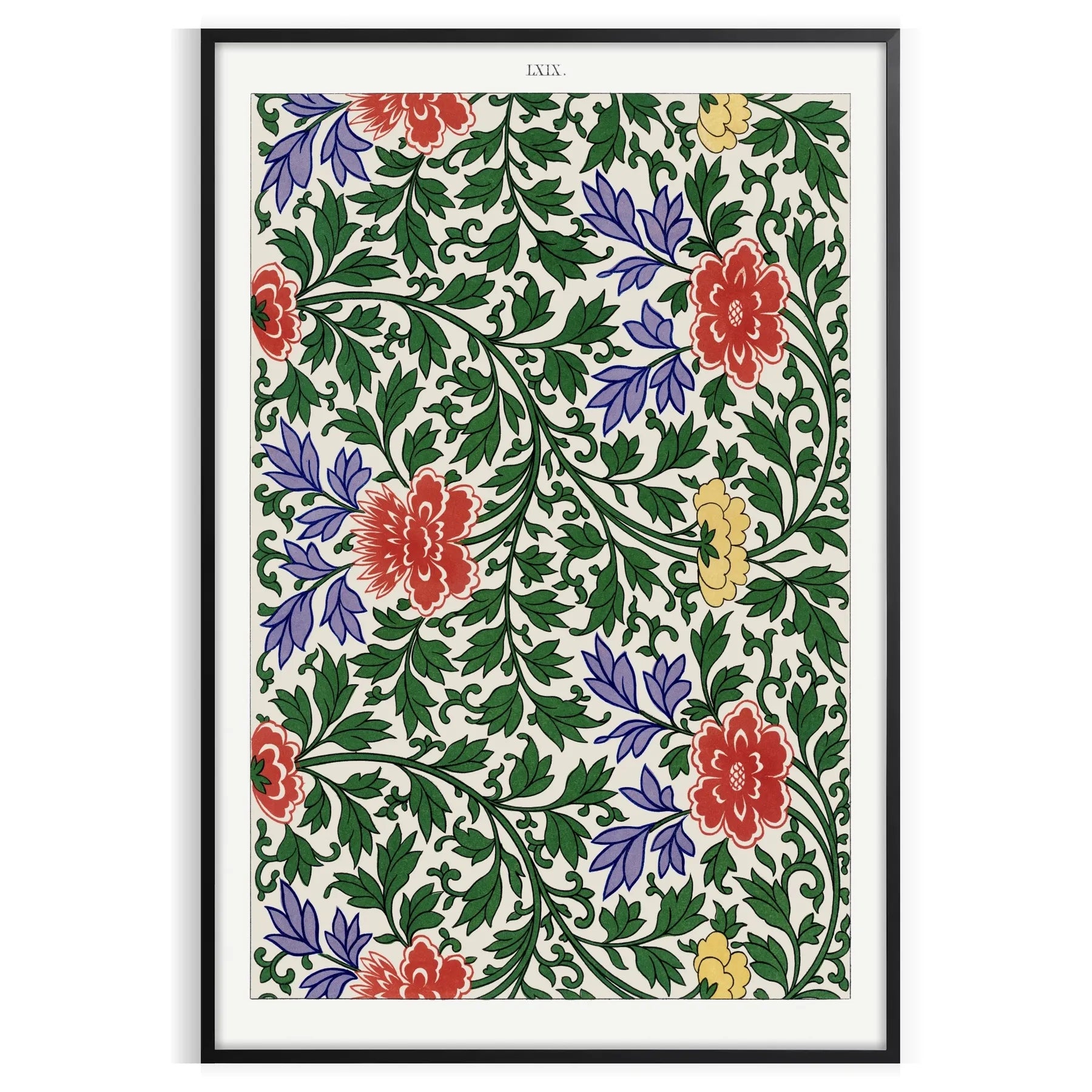 space vibrant plant art poster rich lush greens warm oranges stunning wall piece perfect gift nature lovers enthusiasts room artwork available sizes A4 cm A0