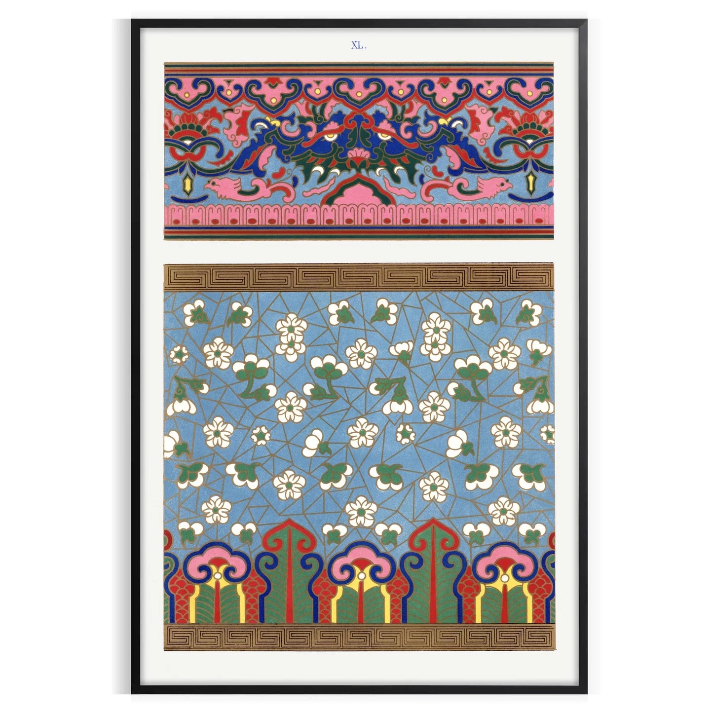 space plant poster gray blue hues wall art exquisite print touch nature elegance room thoughtful gift size A4 cm A0