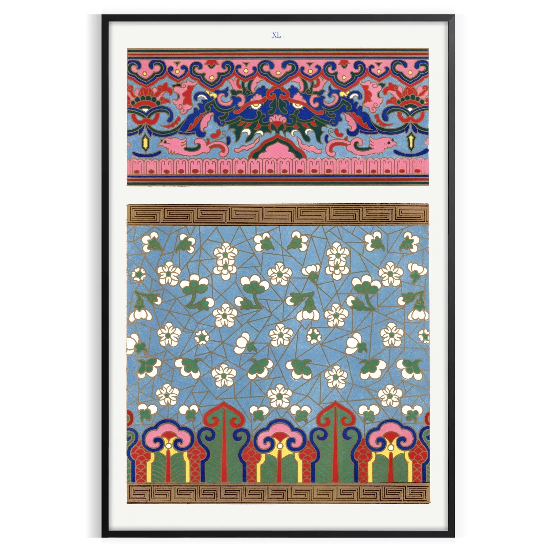 space plant poster gray blue hues wall art exquisite print touch nature elegance room thoughtful gift size A4 cm A0