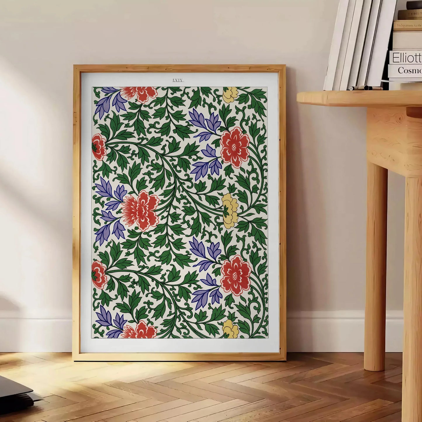 space vibrant plant art poster rich lush greens warm oranges stunning wall piece perfect gift nature lovers enthusiasts room artwork available sizes A4 cm A0