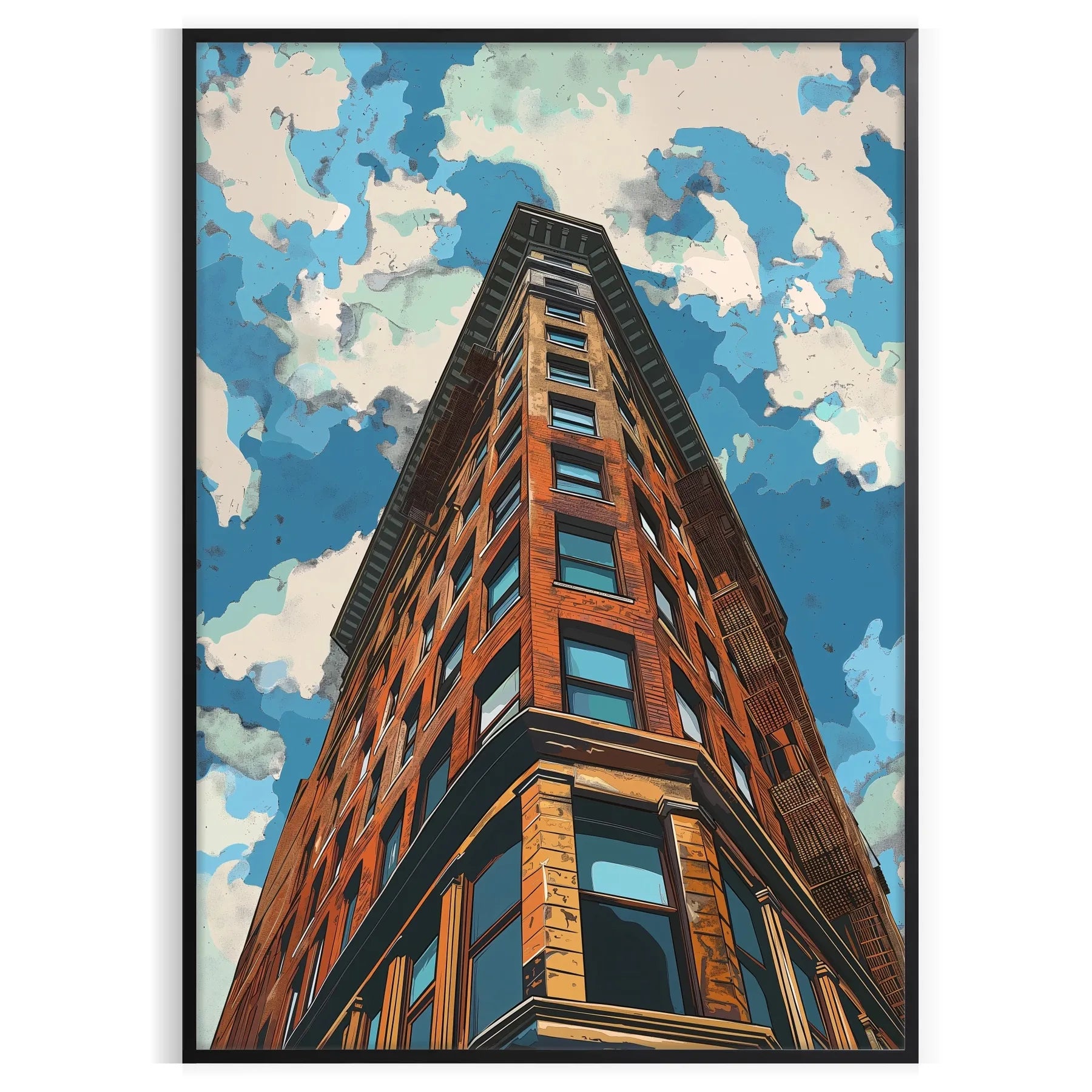 splash modern flair space Pop Art 12 Poster sleek gray blue tones striking wall perfect contemporary setting unique gift vibrant decor available sizes A4 cm A0