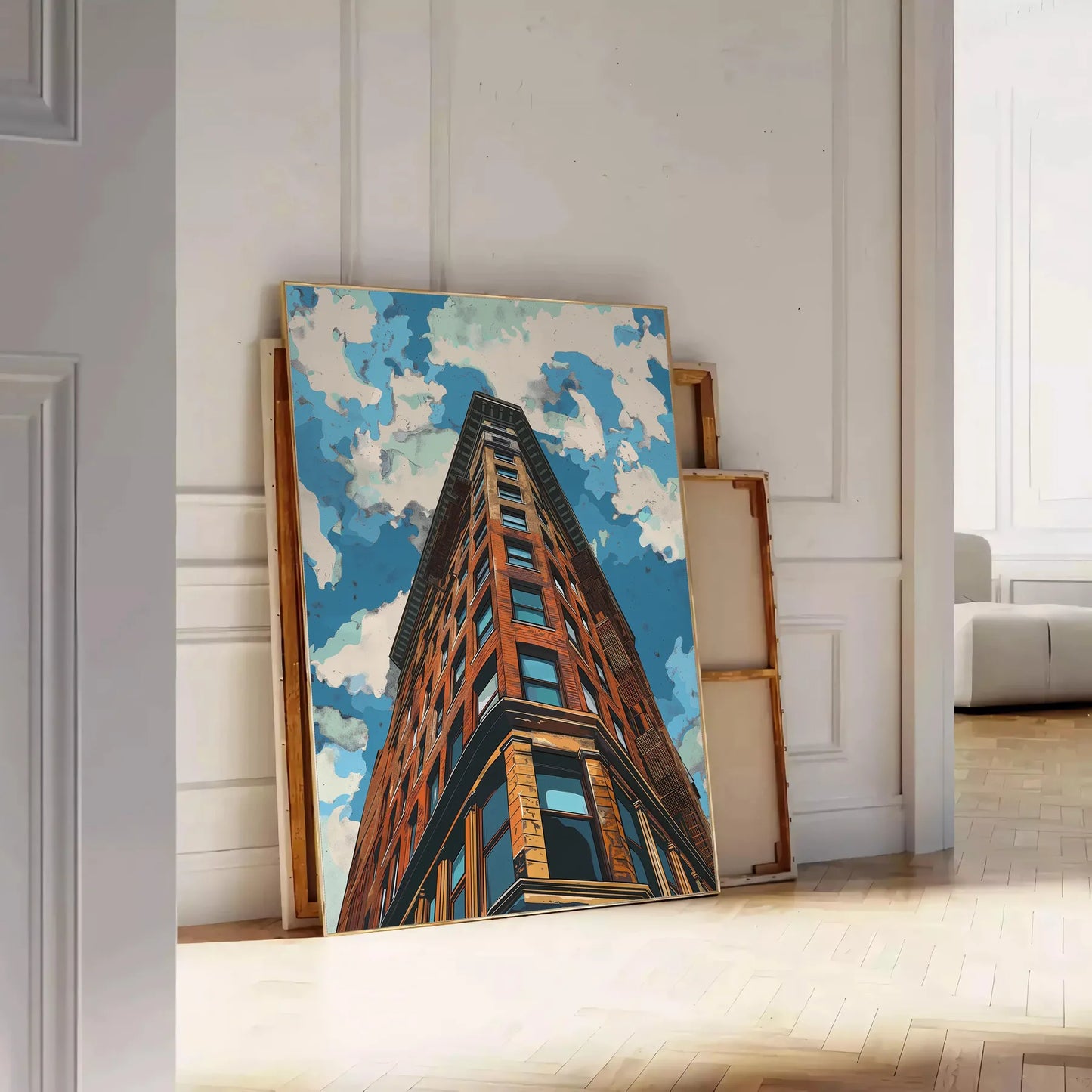 splash modern flair space Pop Art 12 Poster sleek gray blue tones striking wall perfect contemporary setting unique gift vibrant decor available sizes A4 cm A0