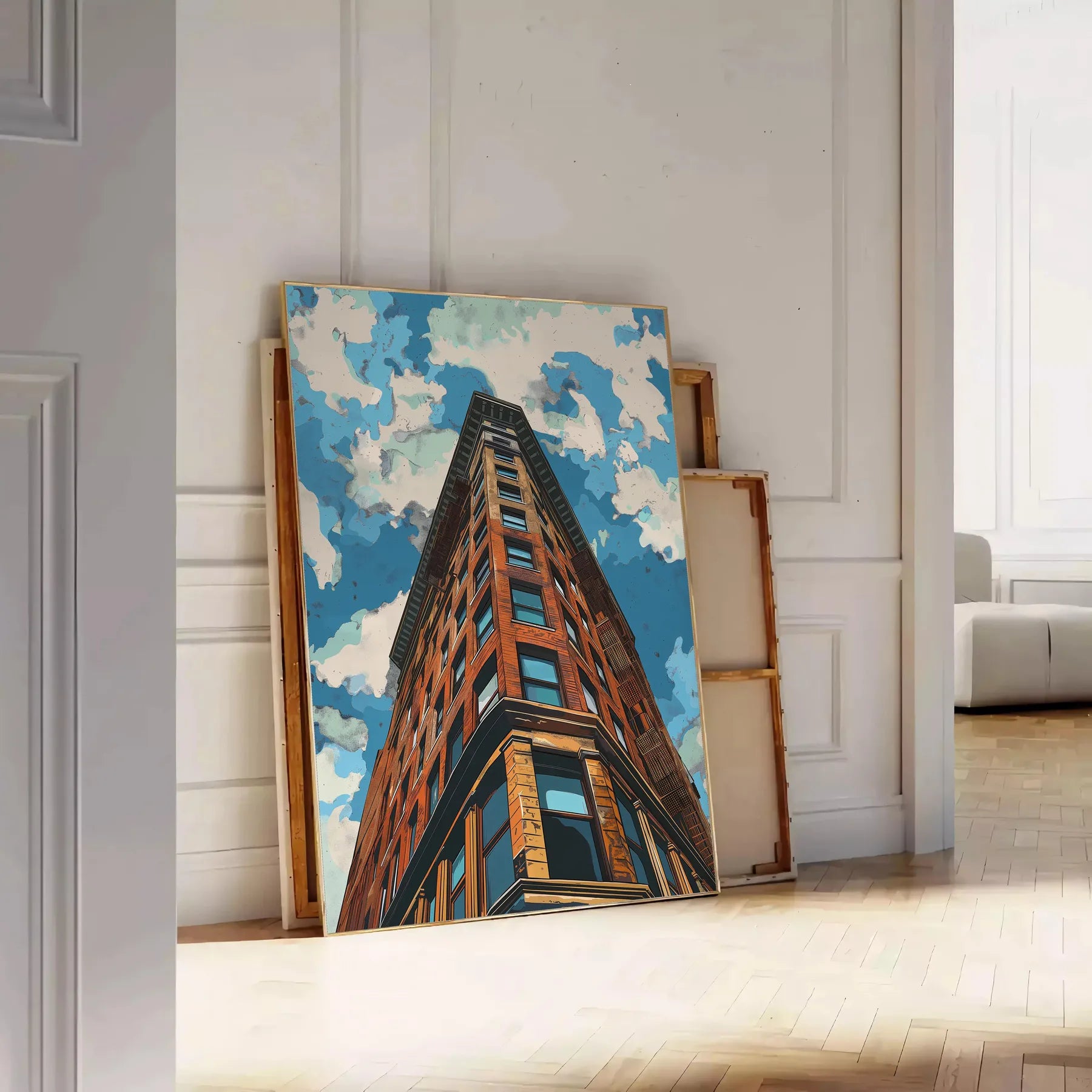 splash modern flair space Pop Art 12 Poster sleek gray blue tones striking wall perfect contemporary setting unique gift vibrant decor available sizes A4 cm A0