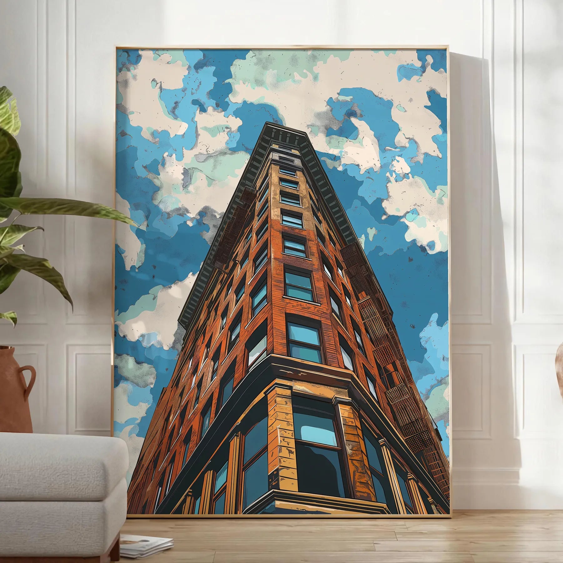 splash modern flair space Pop Art 12 Poster sleek gray blue tones striking wall perfect contemporary setting unique gift vibrant decor available sizes A4 cm A0