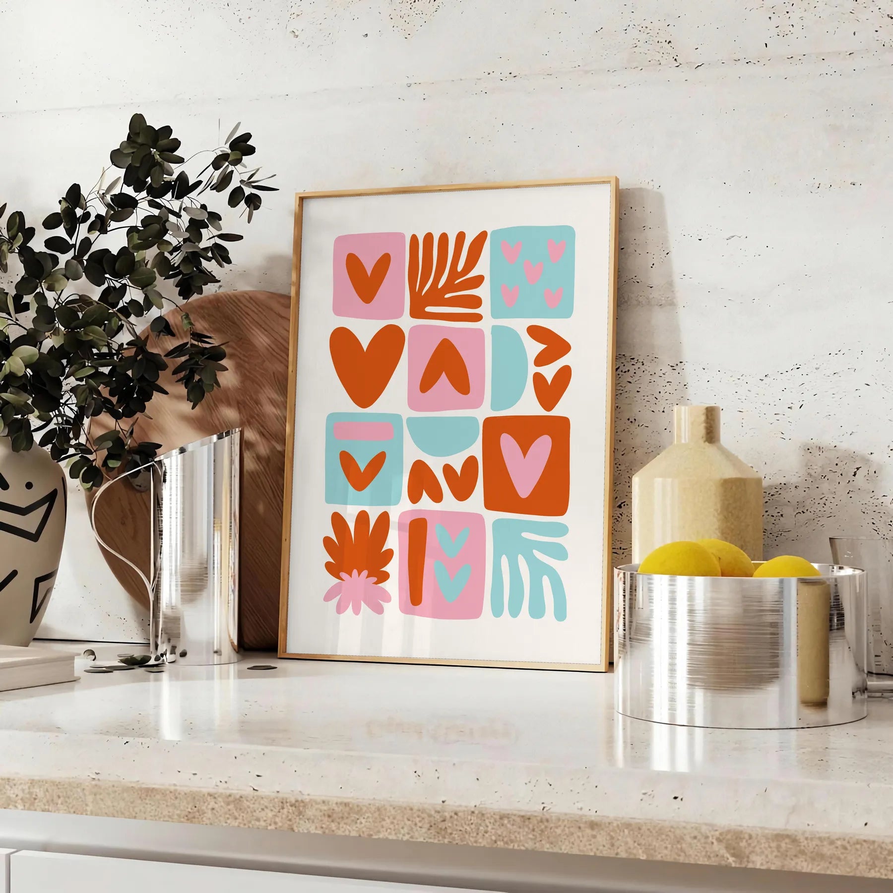 space stylish popular art poster rich brown vibrant orange hues exquisite wall perfect gift enthusiasts room captivating print available unframed options versatile display