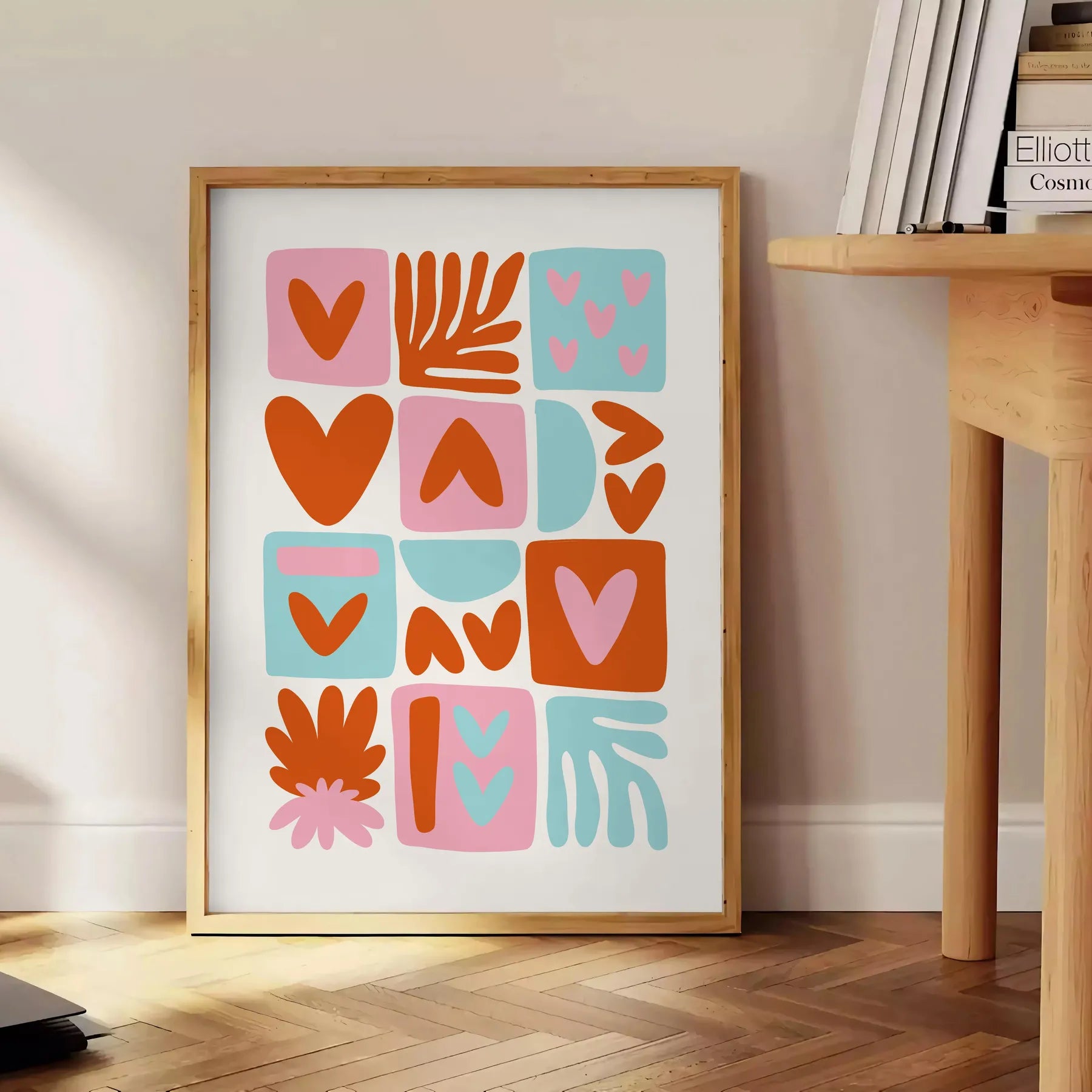 space stylish popular art poster rich brown vibrant orange hues exquisite wall perfect gift enthusiasts room captivating print available unframed options versatile display