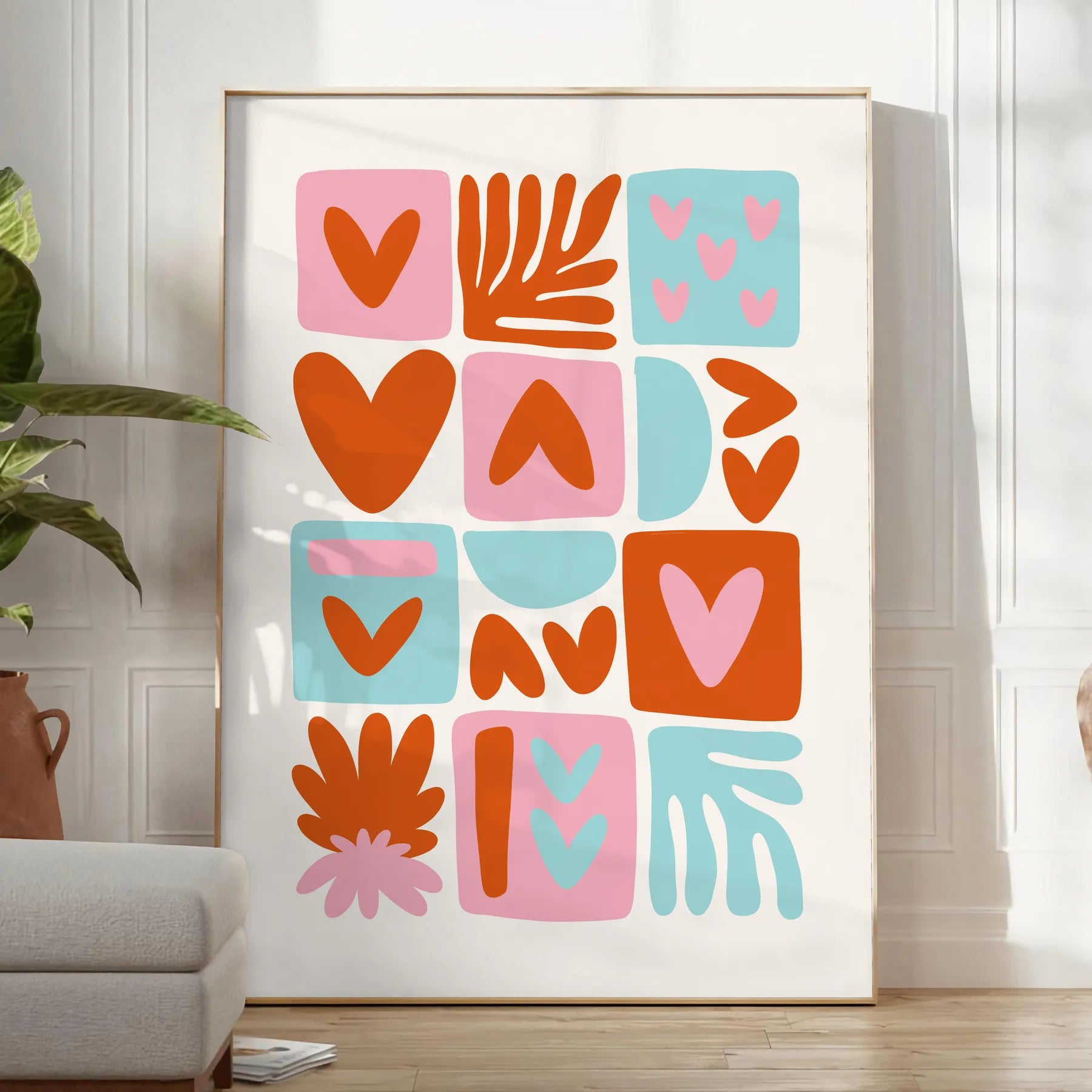 space stylish popular art poster rich brown vibrant orange hues exquisite wall perfect gift enthusiasts room captivating print available unframed options versatile display