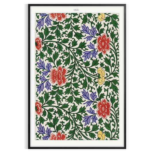 space vibrant plant art poster rich lush greens warm oranges stunning wall piece perfect gift nature lovers enthusiasts room artwork available sizes A4 cm A0