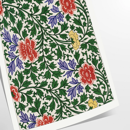 space vibrant plant art poster rich lush greens warm oranges stunning wall piece perfect gift nature lovers enthusiasts room artwork available sizes A4 cm A0