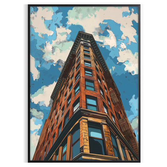 splash modern flair space Pop Art 12 Poster sleek gray blue tones striking wall perfect contemporary setting unique gift vibrant decor available sizes A4 cm A0