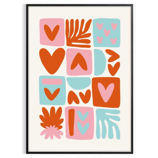 space stylish popular art poster rich brown vibrant orange hues exquisite wall perfect gift enthusiasts room captivating print available unframed options versatile display